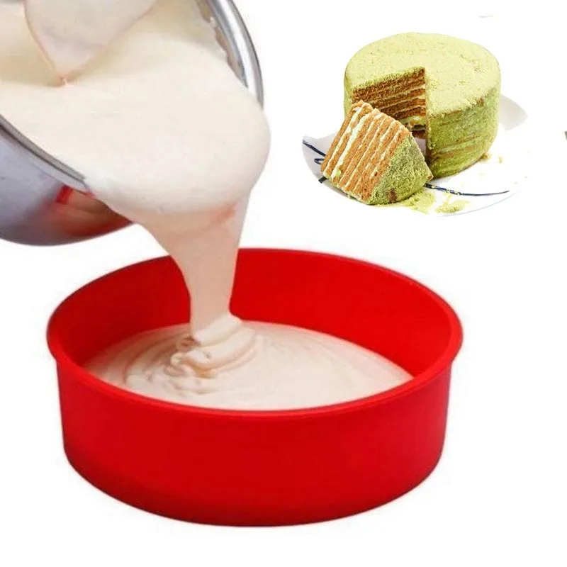 6/8/9 дюймов круглый Форма формы силиконовые для выпечки торта мусс мороженое