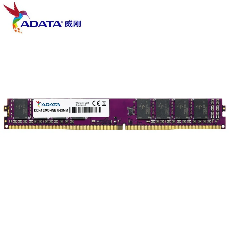 Фото ADATA 1 2 V DDR4 2400Mhz 2666Mhz 4GB 8GB 16GB компьютер настольный ПК ОЗУ Φ игровая Память RAM s