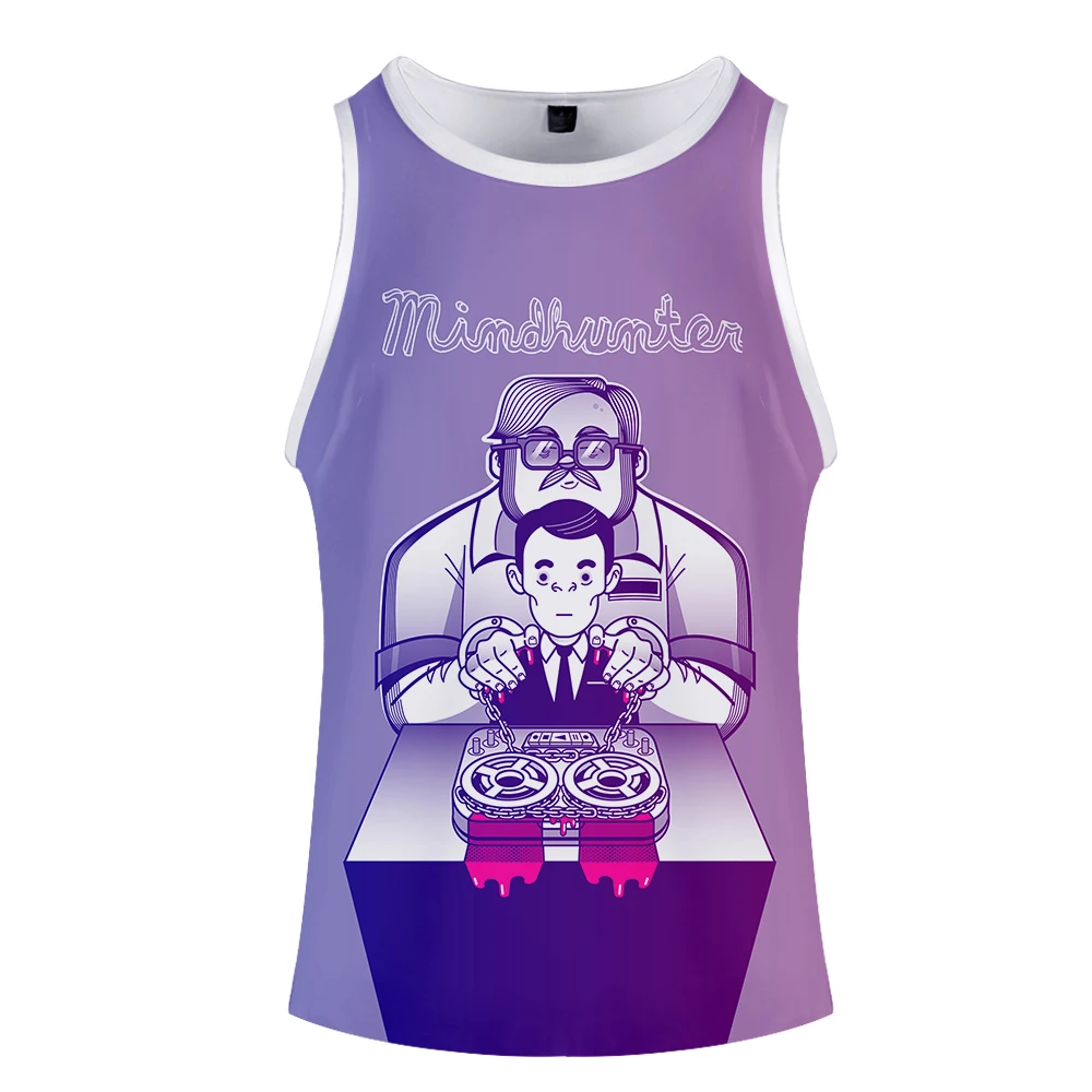 Mindhunter/топ на бретелях с 3D принтом для женщин и мужчин летний крутой жилет без