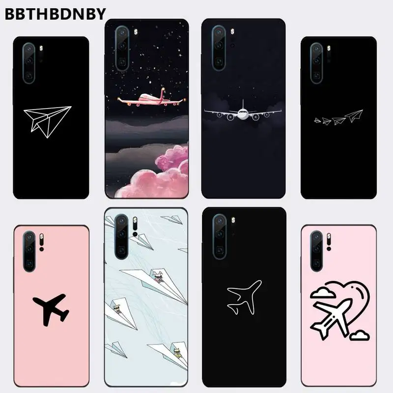 Чехол для телефона Aircraft Airplane fly travel cloud Huawei P9 P10 P20 P30 Pro Lite smart Mate 10 20 Y5 Y6 Y7 2018