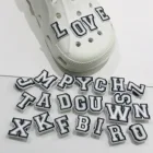 Украшения для обуви, из ПВХ, с A-Z буквами английского алфавита, 1 шт.