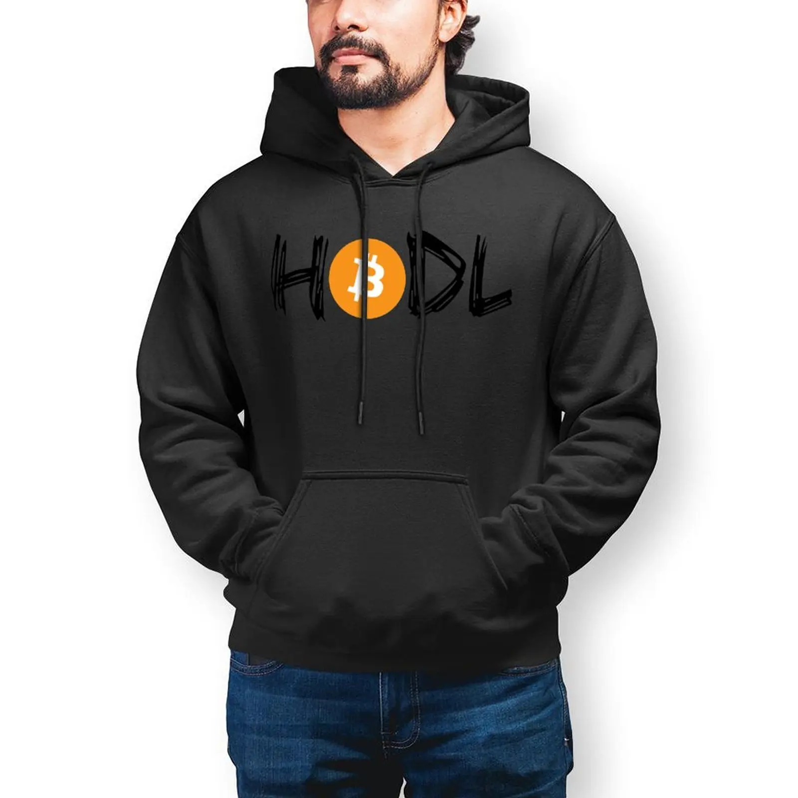 

Bitcoin HODL Cryptocurrency Hoodie BTC Cool Oversized Cotton Hoodies Men Winter Streetwear Pullover Hoodie