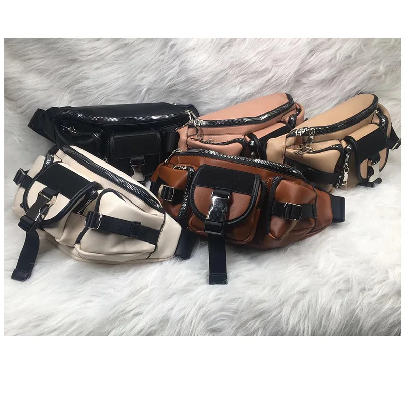 2020 Новый дизайнерский бренд нагрудные сумки для женщин клецки мотоциклетная