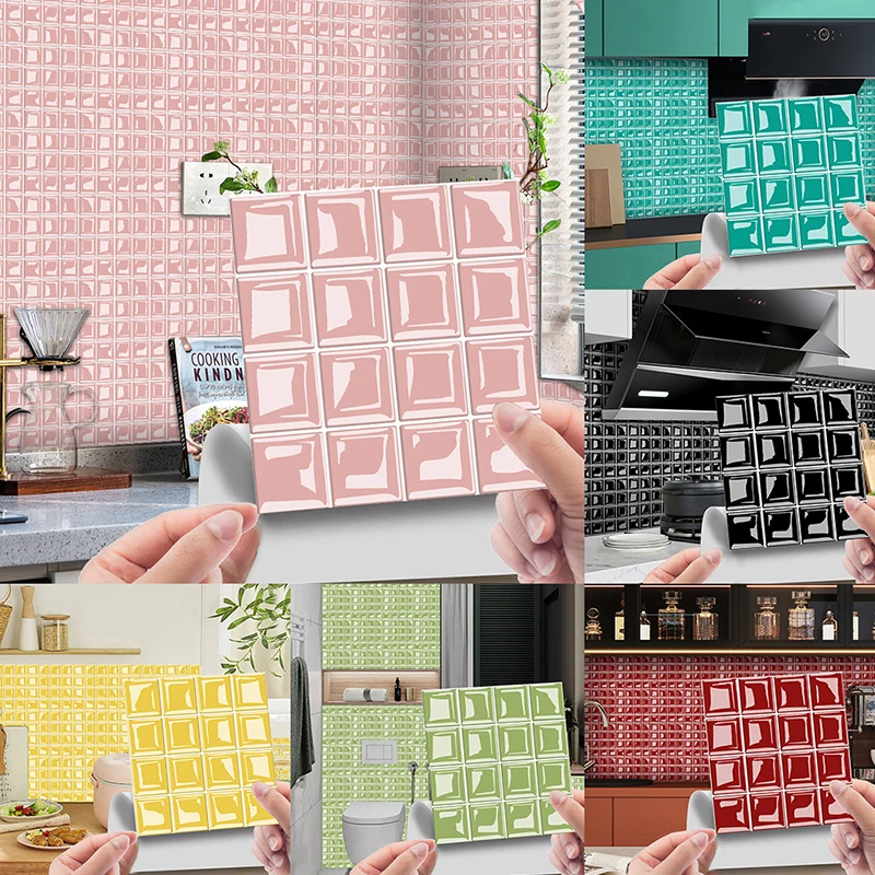 10 шт. водостойкие самоклеящиеся настенные наклейки для плитки | Дом и сад