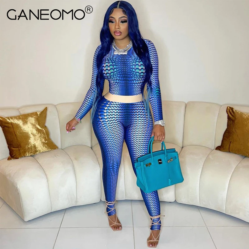 

Комплект из двух предметов женский облегающий, пикантный облегающий кроп-топ и брюки-клеш с высокой талией, костюм для фитнеса, 2022