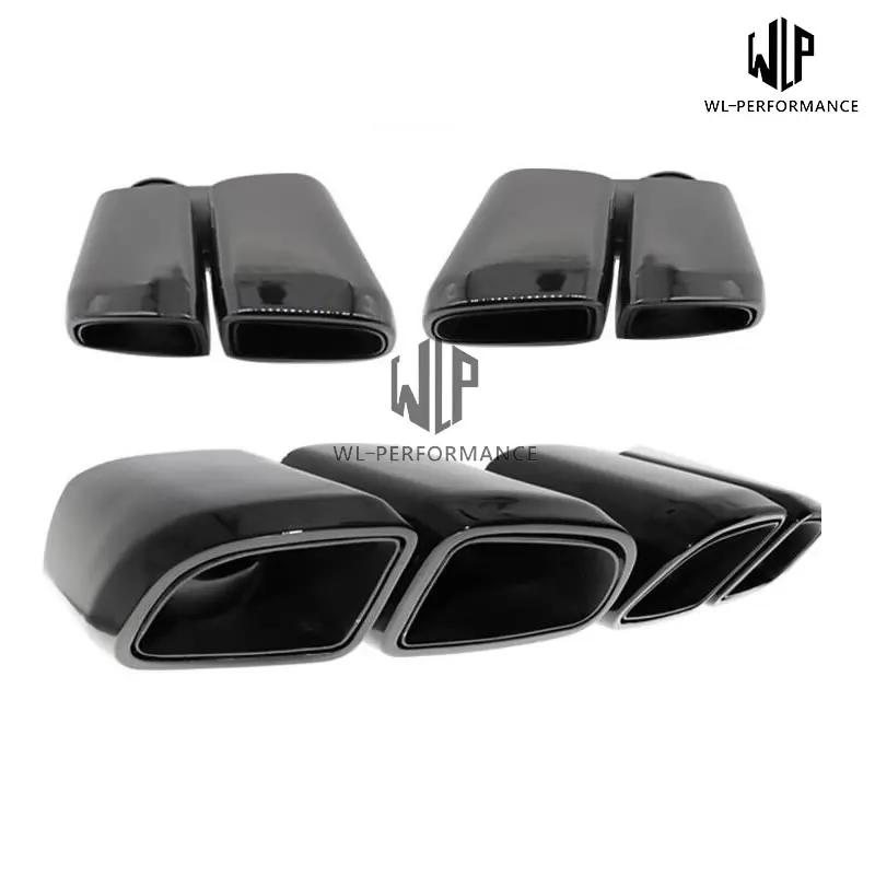 971 Stainless Steel Muffler Exhaust Pipes End Tips Exhaust tail throat For Porsche Panamera 970 4S Turbo GTS 17-18