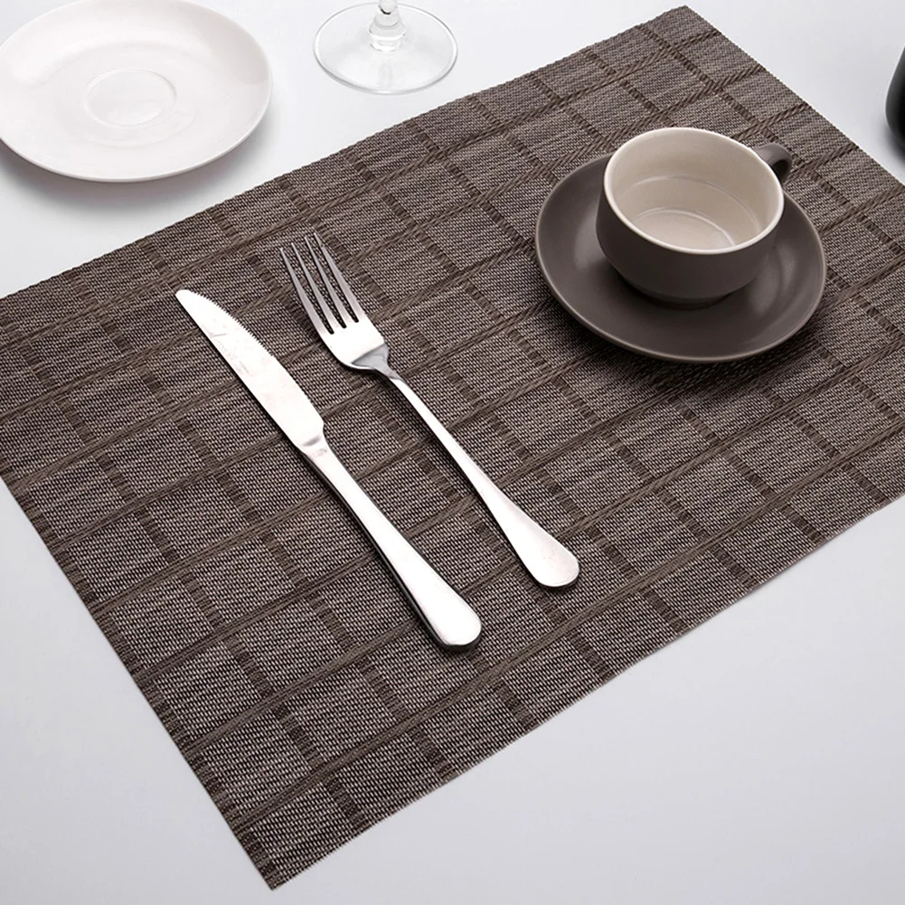 45x30 см ПВХ Противоскользящий теплоизолированный коврик для чашек обеденный стол