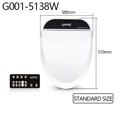 G001-5138W GAPPO детское умное сиденье для унитаза, электронная Крышка для биде, чистое сухое сиденье с подогревом, Wc "умное" сиденье для унитаза, крышка для унитаза - Цвет: G001-5138W