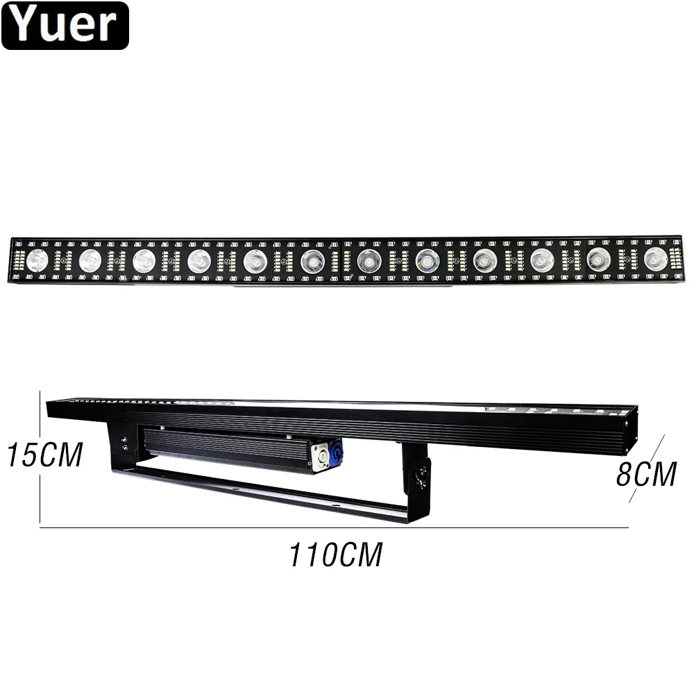 4 шт./лот светодиодный светильник 12x5 Вт Многофункциональный настенный DMX 5050RGB