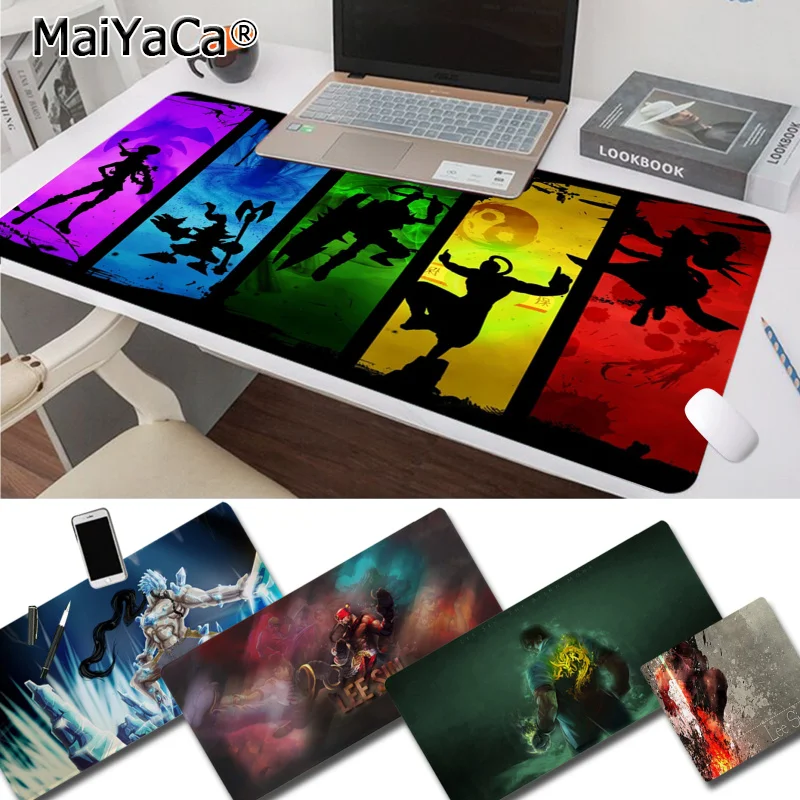 

MaiYaCa League of Legends Lee sin Non Slip PC Laptop Gaming Mice Mousepad Size for Game Keyboard Pad for Gamer