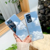shockproof mirror case for huawei p40 p30 p50 pro mate 40 30 pro for huawei nova 7 6 8se pro p30 p40 lite fashion pc back covers