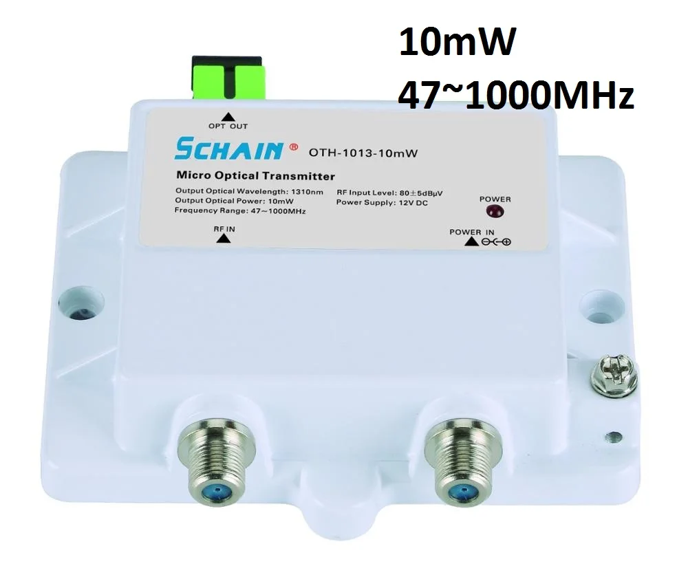 Mini Micro Optical Transmitter 10mw FTTH 12V DC 1310nm 1550nm CATV with SC APC FTTH Optical Transmitter Fibra Optica Tool