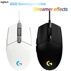 Игровая проводная мышь Logitech G102 LIGHTSYNC 2-го поколения, игровая мышь с поддержкой рабочего столаноутбука, Windows 1087, оптическая мышь