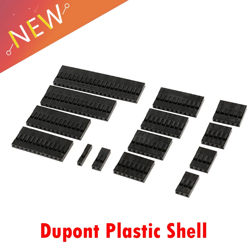20 шт. головка Dupont 1Pin 2Pin 3Pin 4Pin 5Pin 6Pin 7Pin 8Pin 9Pin 10Pin 12Pin 13Pin Однорядный 2 54 мм сквозное