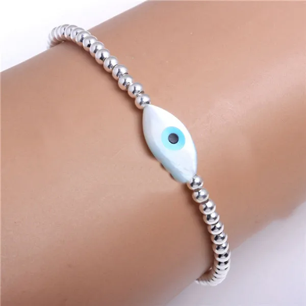 evil eye TONGZHE, женский браслет, Стерлинговое Серебро, 925, ювелирное изделие, CZ, Хамса, рука, сглаза, крест, Лаки, турецкий, очаровательный браслет для женщин, браслеты - Окраска металла: evil eye