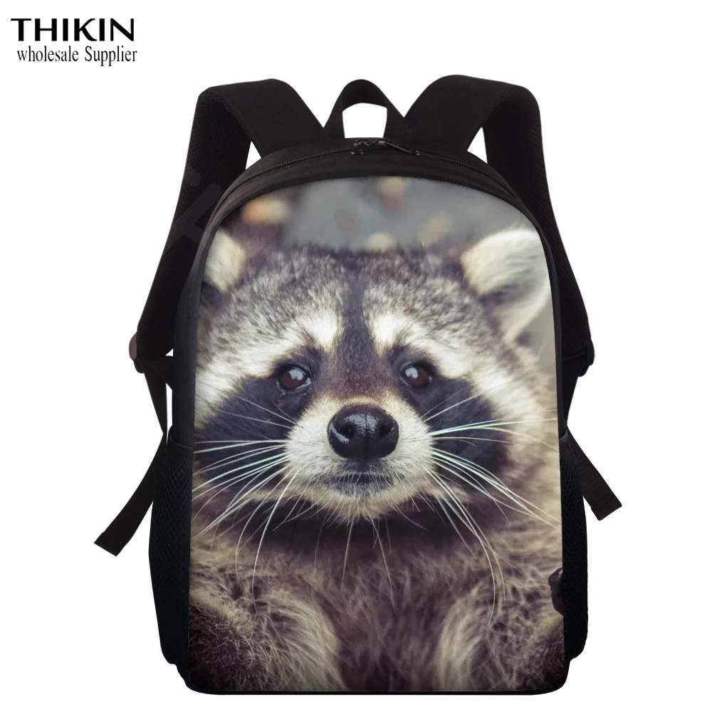 Рюкзак для мальчиков и девочек с милым животным рисунком школьный рюкзак