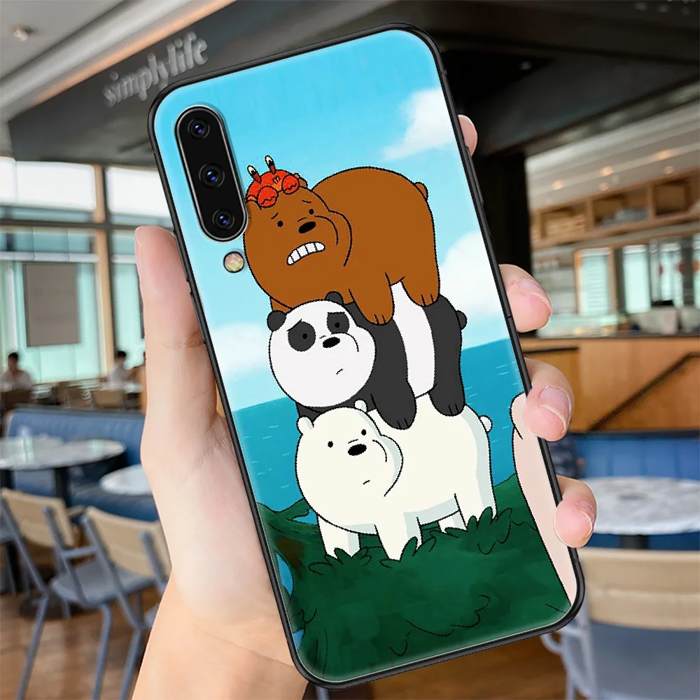

Cartoon Ice Bear Panda We Bear Phone case For Samsung Galaxy A 3 5 7 8 10 20 21 30 40 50 51 70 71 E S 2016 2018 4G black soft