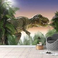 custom mural wallpaper 3d stereo dinosaur forest background wall painting childrens bedroom creative decor papel de parede 3 d