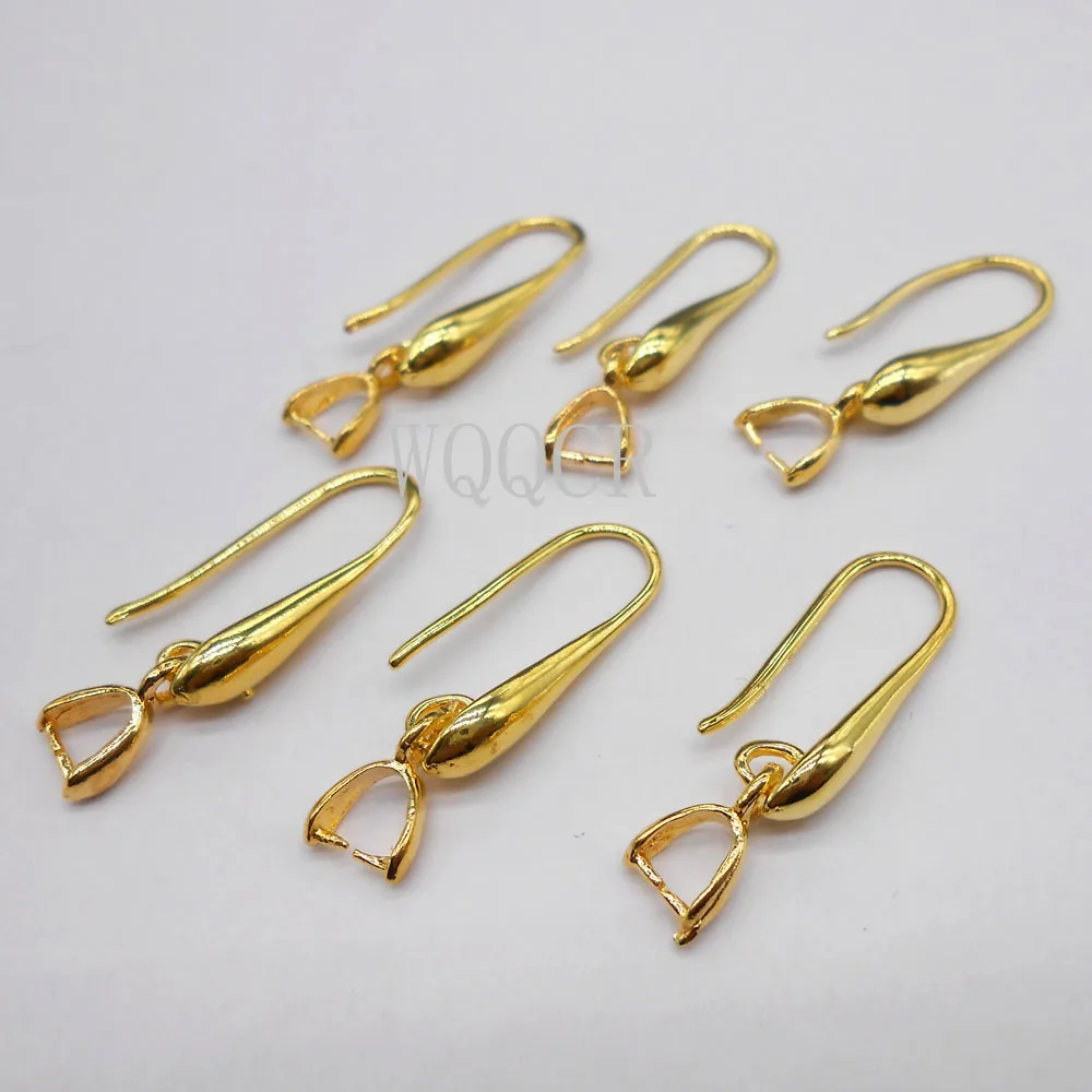 10X партия ювелирных изделий 925 серебро/18K золото DIY серьги для изготовления