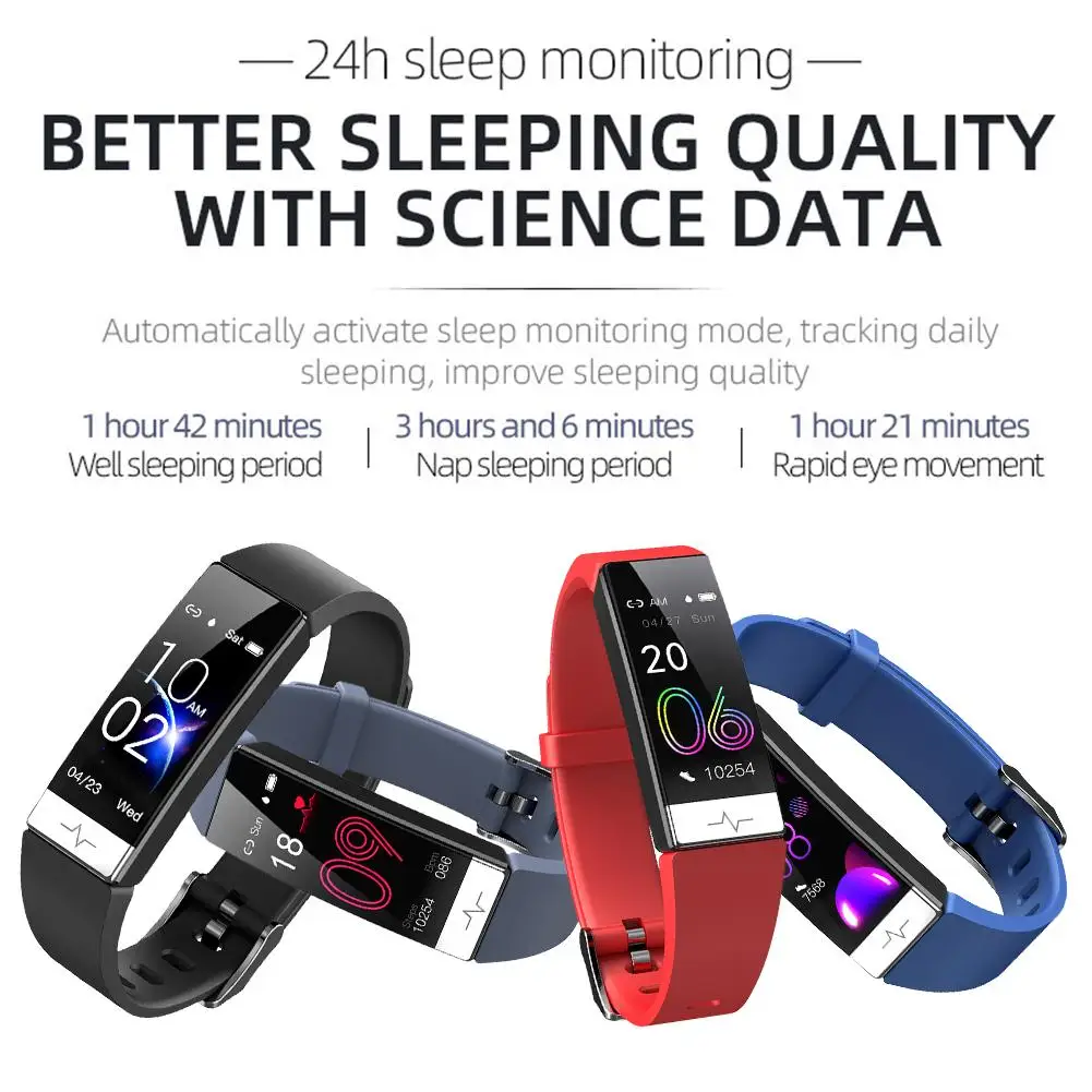 Водонепроницаемый смарт-браслет Y91 IP68 Bluetooth 4 0 для Android IOS 9 | Электроника