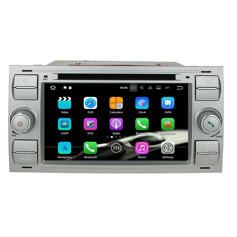 Автомобильный мультимедийный проигрыватель IPS Android 10 GPS Авторадио 2 Din 7 дюймов для