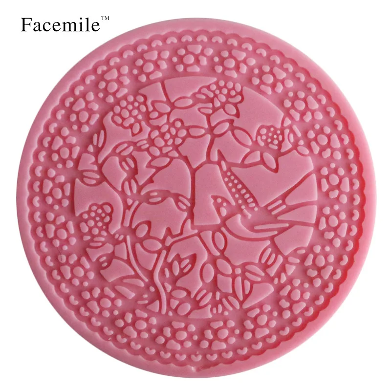 Diy формы для выпечки голубь кружева цветок силикагель модель поиск сахара торт