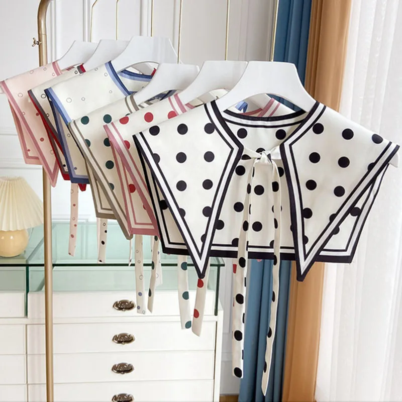 Шаль с принтом искусственный воротник женские съемные воротники большим