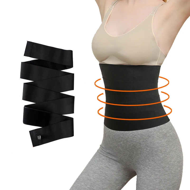 

3-6M Waist Trainer Women Slimming Tummy Belt Fat Burner Elastic Body Shaper Corset Top Stretch Snatch Me Up Bandage Wrap