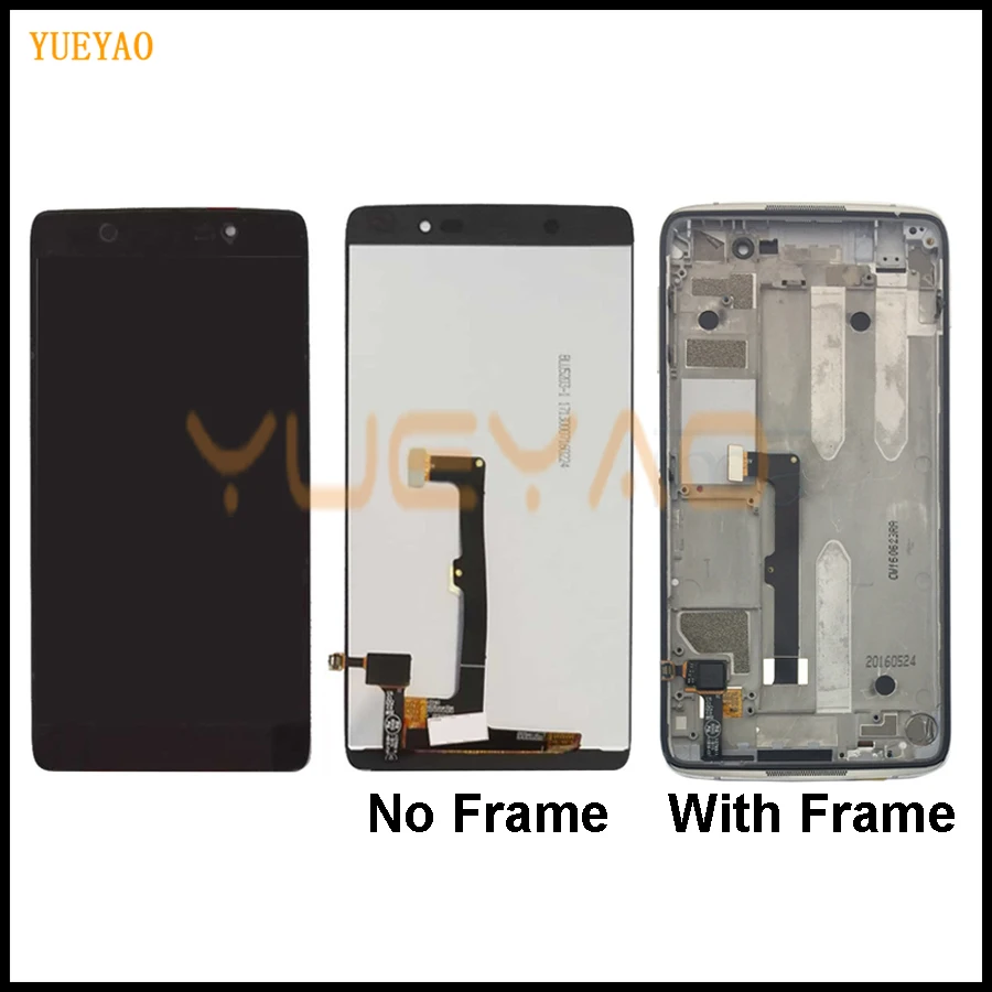 Полный ЖК-дисплей + дигитайзер сенсорного экрана рамка в сборе для Alcatel One Touch Idol 4