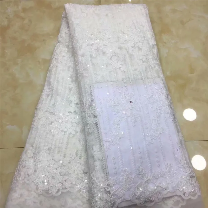 2019 Высококачественная африканская кружевная ткань утка зеленая французская