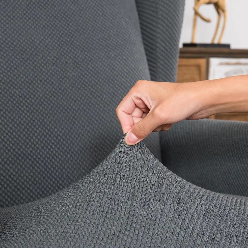 Наклонная рука короля обратно эластичные чехлы на кресла кресло Wingback крыло диван