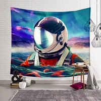 galaxy astronaut wall tapestry 3d printed tapestrying rectangular home decor wall hanging 02