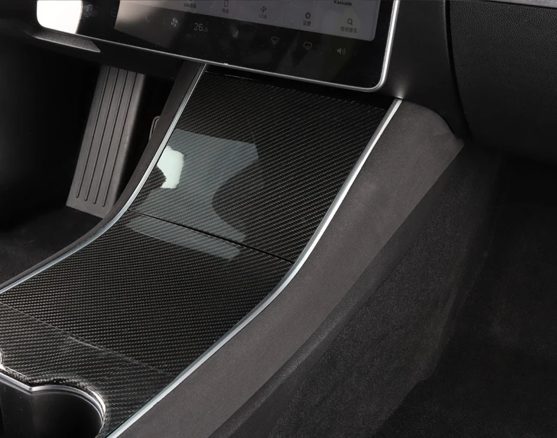 LUCKEASY автомобиль Fip мех центральный контроль боковая защита для Tesla модель 3- защита боковой край пленка протектор наклейки