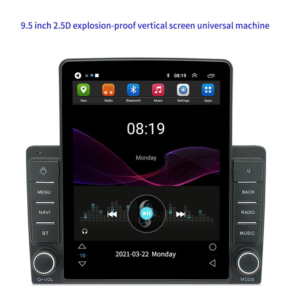 

2din Android Radio 9.5 Inch 2.5D WIFI 2G+32G Android Car Multimedia Player 2din Car Radio Vertical Touch Screen GPS Autoradio