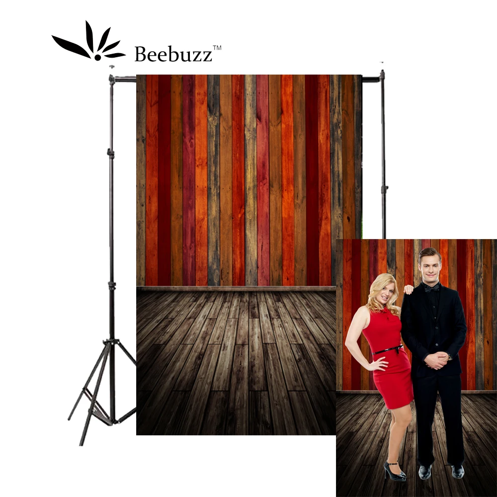 Beebuzz фон для фотосъемки с красными деревянными панелями чередование на заднем