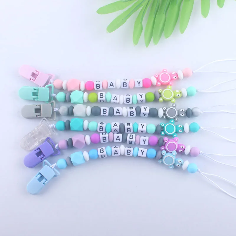 Пользовательские младенческой персонализированные имя соски зажимы