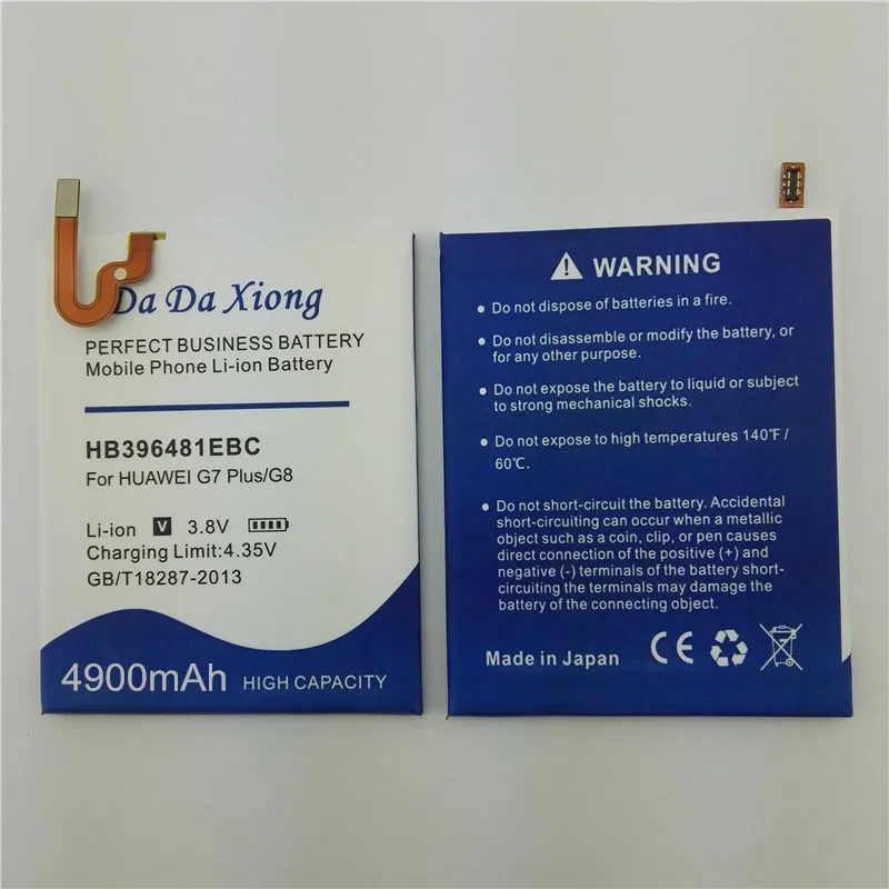 Аккумулятор HB396481EBC на 4900 мА · ч для Huawei Honor 5X G7 Plus/ G8 /G8X|battery for huawei|battery for4000mah battery |