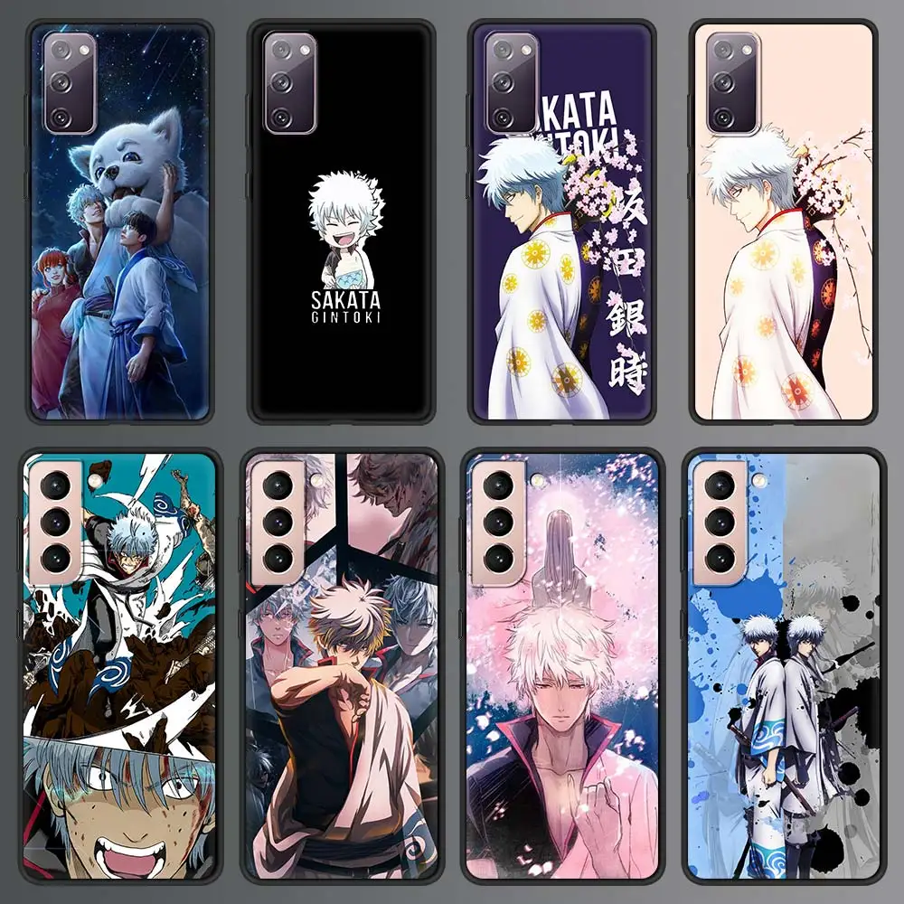 

Чехол GINTAMA с аниме для Samsung Galaxy S21 Ultra S20 FE S10 S9 Plus S10E S8, мягкий силиконовый черный чехол для телефона из ТПУ