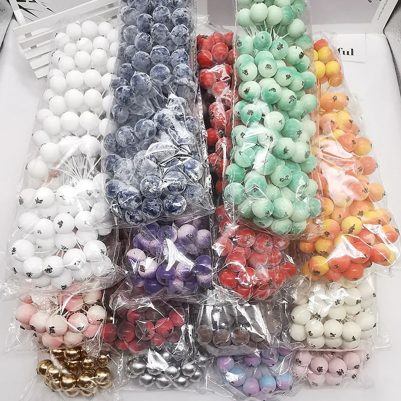 10 шт. рождественские украшения для дома матовые мини фрукты искусственная