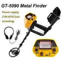 underground metal detector coil waterproof gold detectors gt5090 adjustable tracker for treasure search detecto