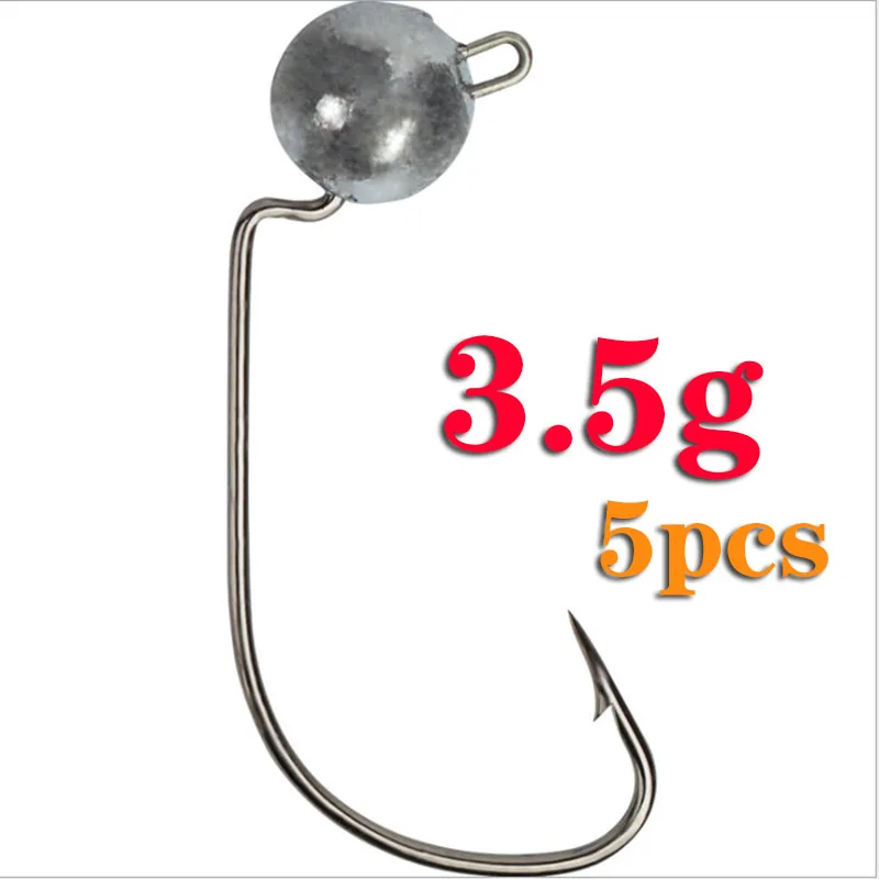 3.5gL 1 г, 2 г, 3 г, 4 г, 5 г, 10 г, 20 г, 22 г, 25 г, 28 г, кривошипная головка, крючок, свинцовый крючок для рыбалки, голова джига, приманка, жесткая приманка, мягкий червь, крючок для рыбалки - Цвет: 3.5gL