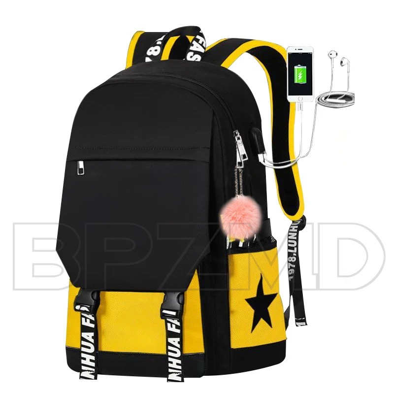 Backpack for Teenage Girls boys SchoolBag Anti Theft USB Charging Waterproof School Backpack forBirthday Gifts