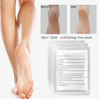 3pair6pc exfoliating foot mask socks for pedicure socks for feet peeling foot mask health care skin care feet dead skin removal