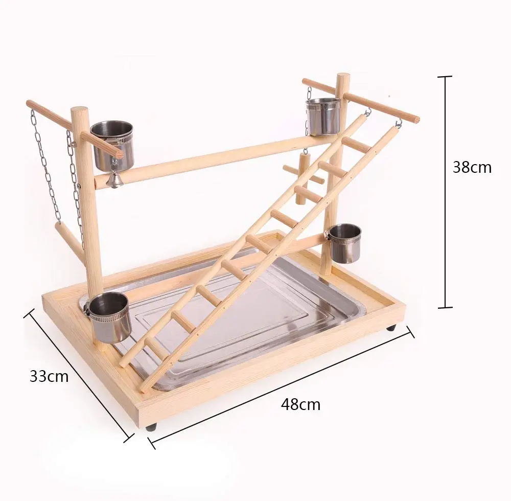 Детская игровая площадка для птиц подставка обучения с подносом и кормушкой