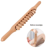 wood massage roller cellulite body muscle massager leg trigger point recovery tool deep relax gear massage stick health care