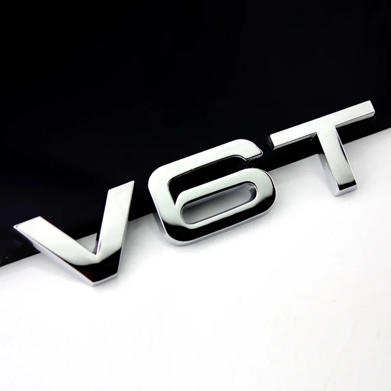 Автомобильный Стайлинг 3D металлический V6T V8T V6 V8 T крыло сбоку средства ухода за