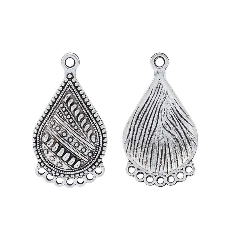 ZXZ 10 шт. тибетские серебряные серьги в стиле бохо соединитель для люстры подвески