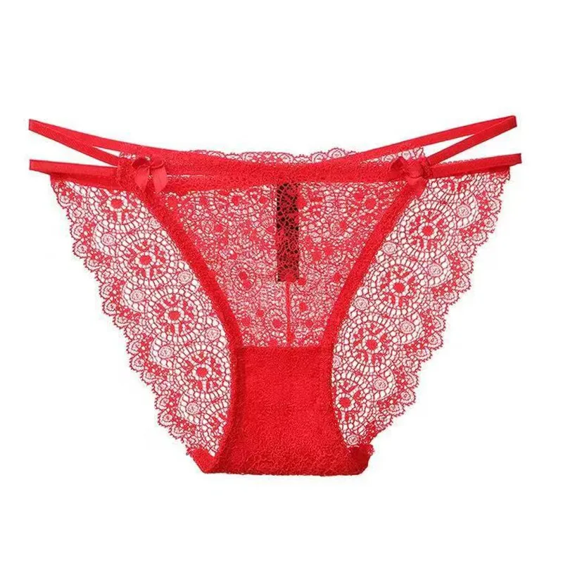 Женское сексуальное треугольное нижнее белье с бретельками Прозрачное низкой