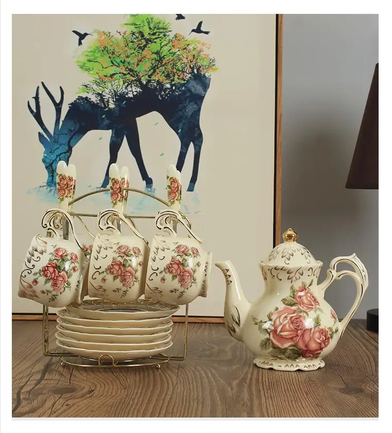 Керамическая кофейная чашка блюдце фарфоровая английская послеобеденная чайная