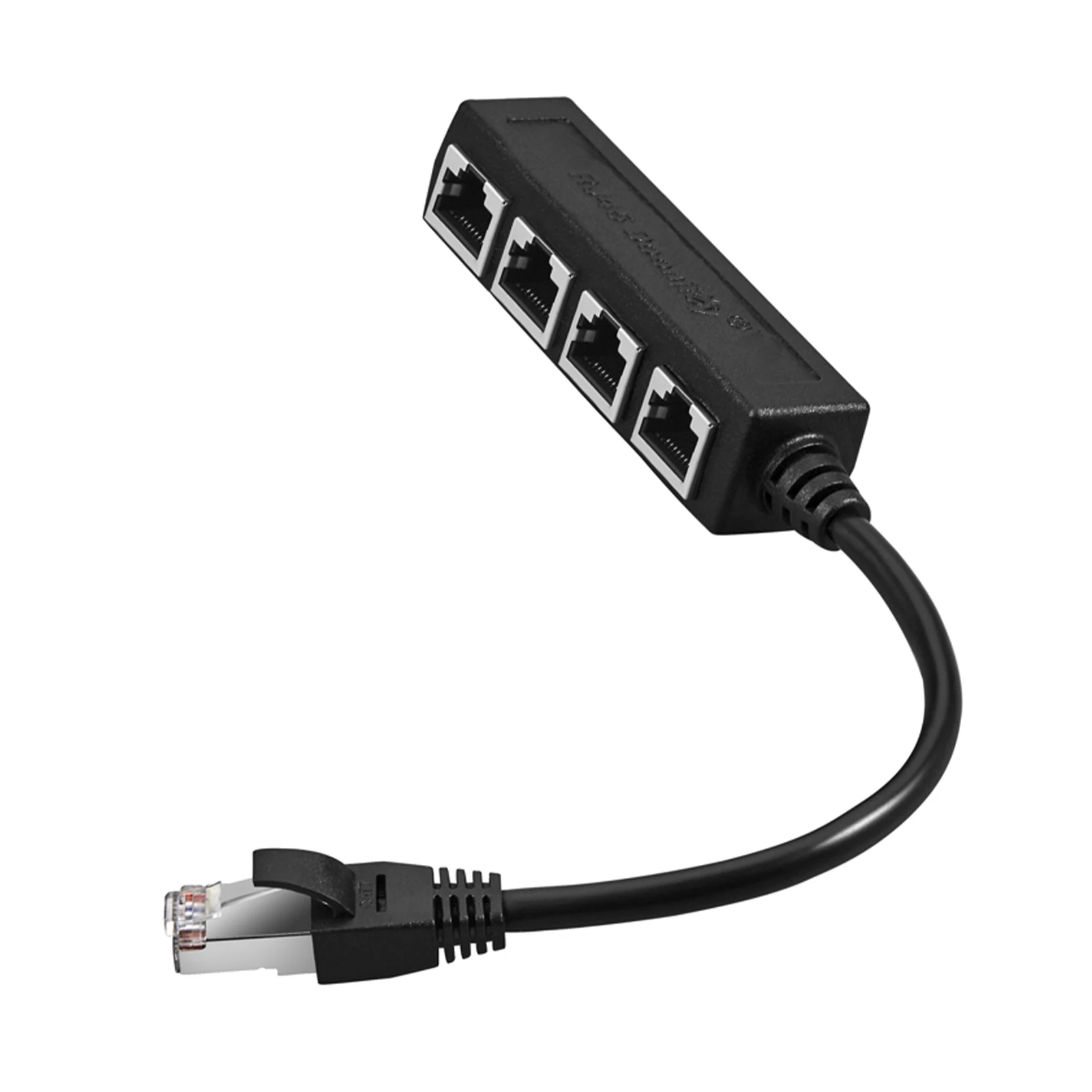 

1 Male To 4 Female Fast Portable Signal Switching Network Splitter Extension Cable Plug Adapter Connector LAN Ethernet Easy Use